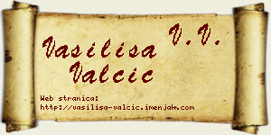 Vasilisa Valčić vizit kartica
